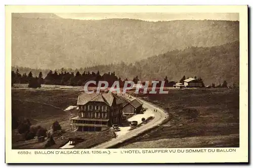 Ansichtskarte AK Ballon D&#39Alsace L&#39hotel Stauffer vu du sommet du balcon