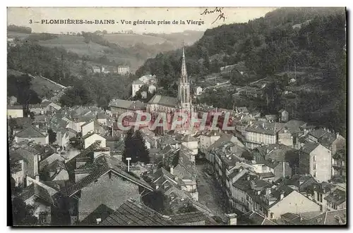 Cartes postales Plombieres les Bains Vue Generale prise de la Vierge