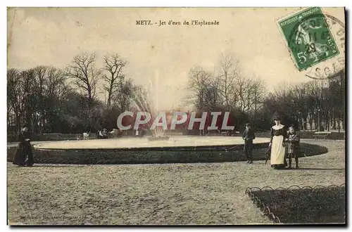 Cartes postales Metz Jet d'eau de I'Esplanade