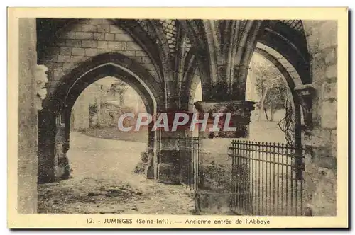 Cartes postales Jumieges Ancienne entree de I&#39Abbaye