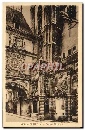 Cartes postales Rouen La Grosse Horloge