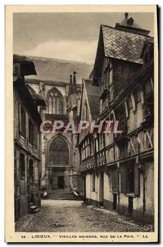 Ansichtskarte AK Lisieux Vieilles Maisons Rue de la paix