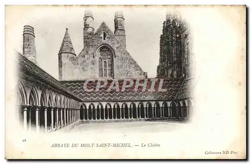 Cartes postales Abbaye Du Mont Saint Michel Le Cloitre