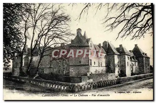 Cartes postales Carrouges Le Chateau Vue d'ensemble
