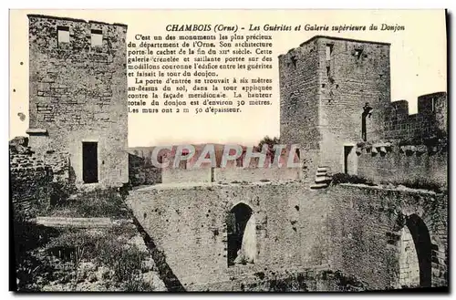 Ansichtskarte AK Chambois Les Guerites et galerie superieure du donjon