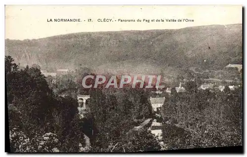 Cartes postales La Normandie Clecy Panorama du Peg et de la vallee de l&#39Orne