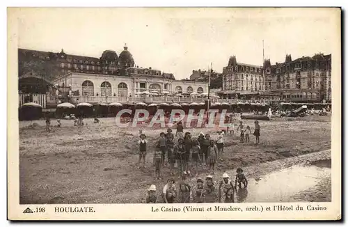 Cartes postales Houlgate Le Casino et l'hotel du casino Enfants