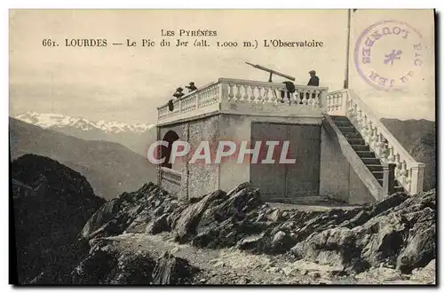 Cartes postales Lourdes Le Pic du Jer L'observatoire