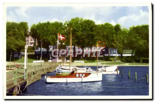 Cartes postales moderne Svendborg Christiansminde Bateaux