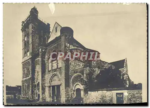 Cartes postales moderne Champeaux Collegiale St Martin la facade etat actuel