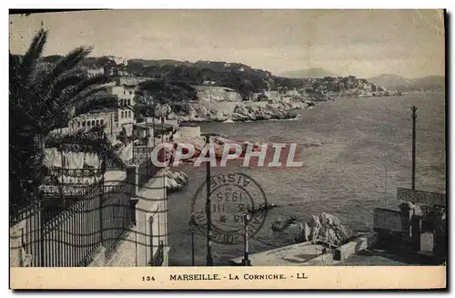 Cartes postales Marseille La Corniche Cafe Restaurant