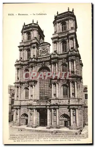 Cartes postales Rennes La Cathedrale