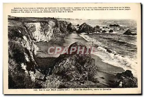 Cartes postales Batz sur Mer Cote de Maneric vers la Govelle