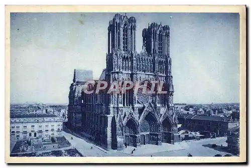 Cartes postales Reims La Cathedrale