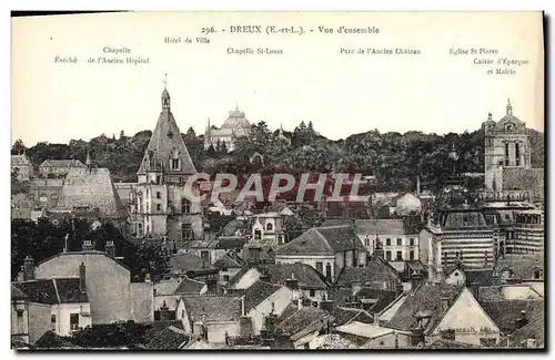 Cartes postales Dreux Vue d&#39ensemble