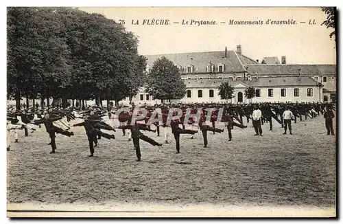 Cartes postales La Fleche Le Prytanee Mouvements d&#39ensemble Gymnastique TOP