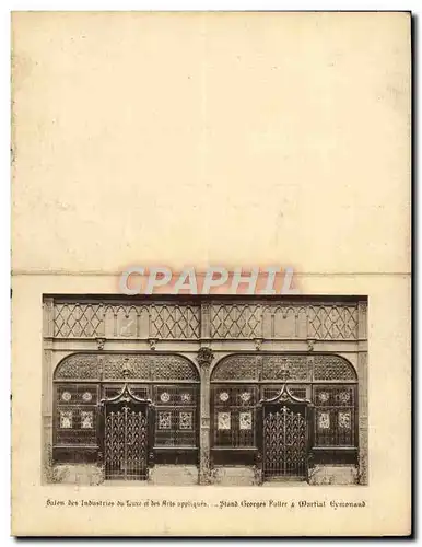 Carte depliante Salon des industries du luxe et des Arts Appliques Stand Georges Fuller a Martial ey