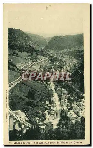 Cartes postales Morez Vue Generale prise du Viaduc des Grottes