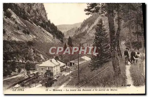 Cartes postales Morez La Route Des Rousses a la sortie de Morez Enfants