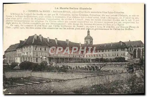 Cartes postales Haute Saone illustree Luxeuil les Bains Ancienne Abbaye Ecole secondaire libre Saint Colomban