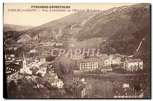 Ansichtskarte AK Amelie les Bains Vue d&#39ensemble de l&#39hopital militaire Militaria