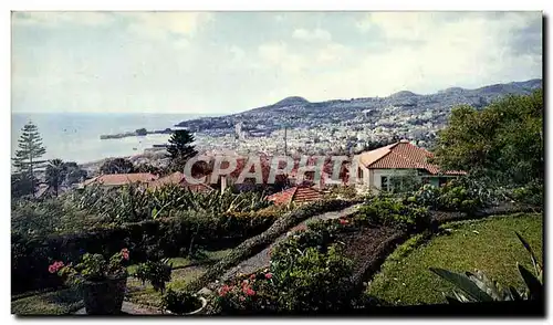 Moderne Karte Funchal from a Private Quinta On the East Side Madeira