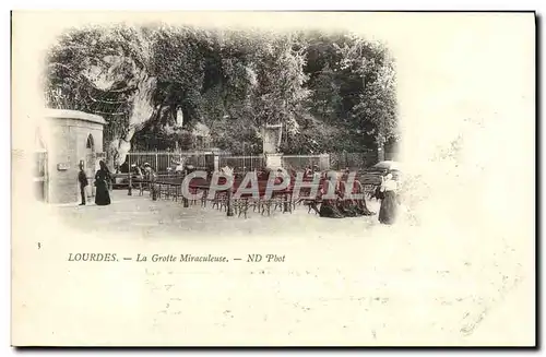 Cartes postales Lourdes La Grotte Miraculeuse