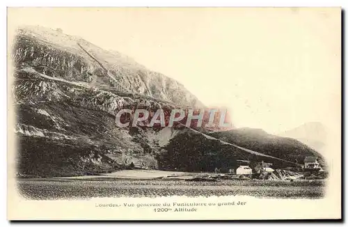 Cartes postales Lourdes Vue Generale Du Funiculaire Du Grand Jer