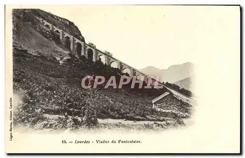 Cartes postales Lourdes Viaduc Du Funiculaire