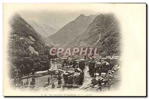 Cartes postales Vue Generale De Cauterets Lourdes