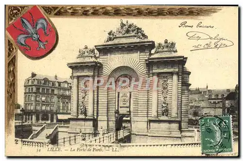 Cartes postales Lille La Porte De Paris