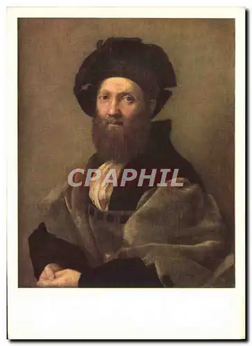 Cartes postales moderne Peinture Italienne Raphael Sanzio Le Portrait De Balthazar Castiglione Musee du Louvre