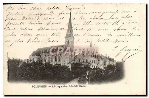 Ansichtskarte AK Solesmes Abbaye des Benedictines