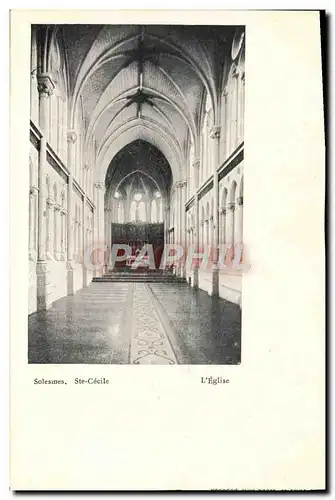 VINTAGE POSTCARD Solesmes co. Blindness the Church
