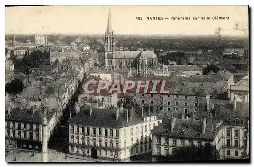 Cartes postales Nantes Panorama sur Saint Clement