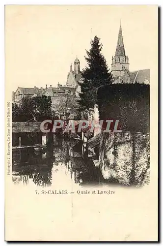 Cartes postales St Calais Quais et Lavoirs