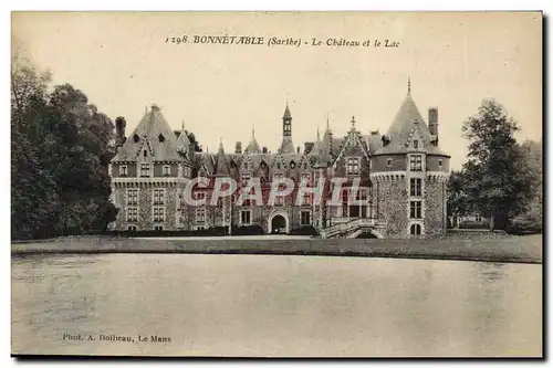 Cartes postales Bonnetable Le Chateau et le Lac