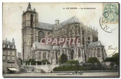 Cartes postales Le Mans La Cathedrale