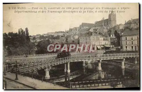 Cartes postales Le Mans Pont en X