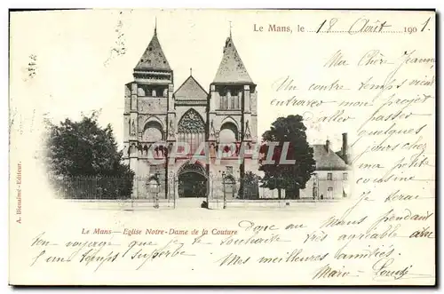 Cartes postales Le Mans Eglise Notre Dame de la Couture