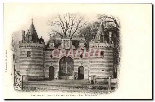 Cartes postales Chateau de Lude Entree du parc Les tourelles