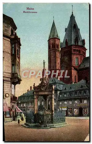 Cartes postales Mainz Marktbrunnen