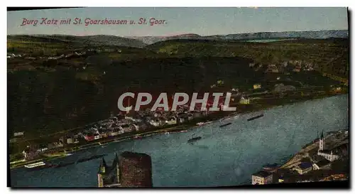Cartes postales Burg Katz Mit St Goarshausen St Goar