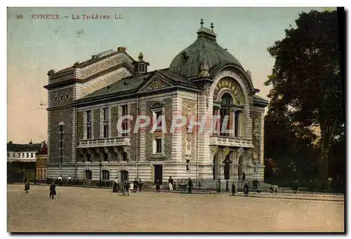 Cartes postales Evreux Le theatre