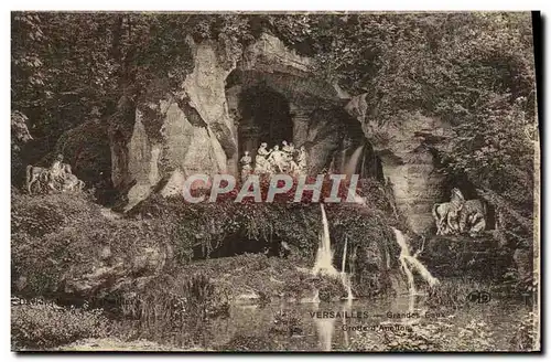 Cartes postales Versailles Grandes Eaux Grotte d&#39Apollon