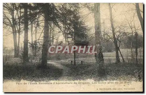 Cartes postales Parc de l&#39ecole nationale d&#39agriculture de Grignon Les taillis pres du jet d&#39eau