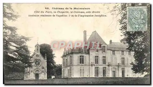 Ansichtskarte AK Chateau de la Malmaison Cote du parc La chapelle Le chateau