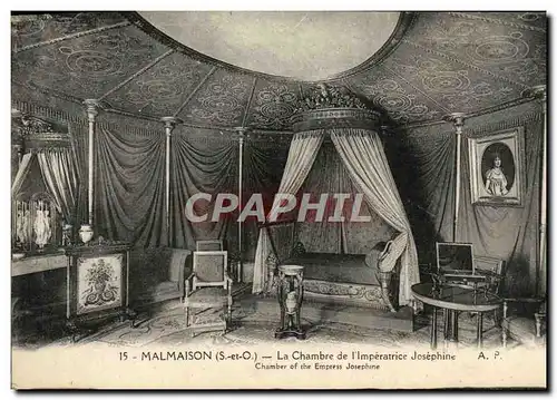 Cartes postales Malmaison La Chambre de L&#39Imperatrice Josephine