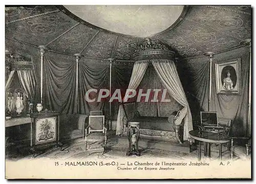 Cartes postales Malmaison La Chambre de L'Imperatrice Josephine