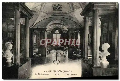 Ansichtskarte AK Malmaison La Bibliotheque